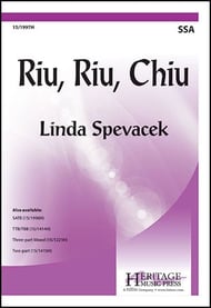 Riu, Riu, Chiu SSA choral sheet music cover Thumbnail